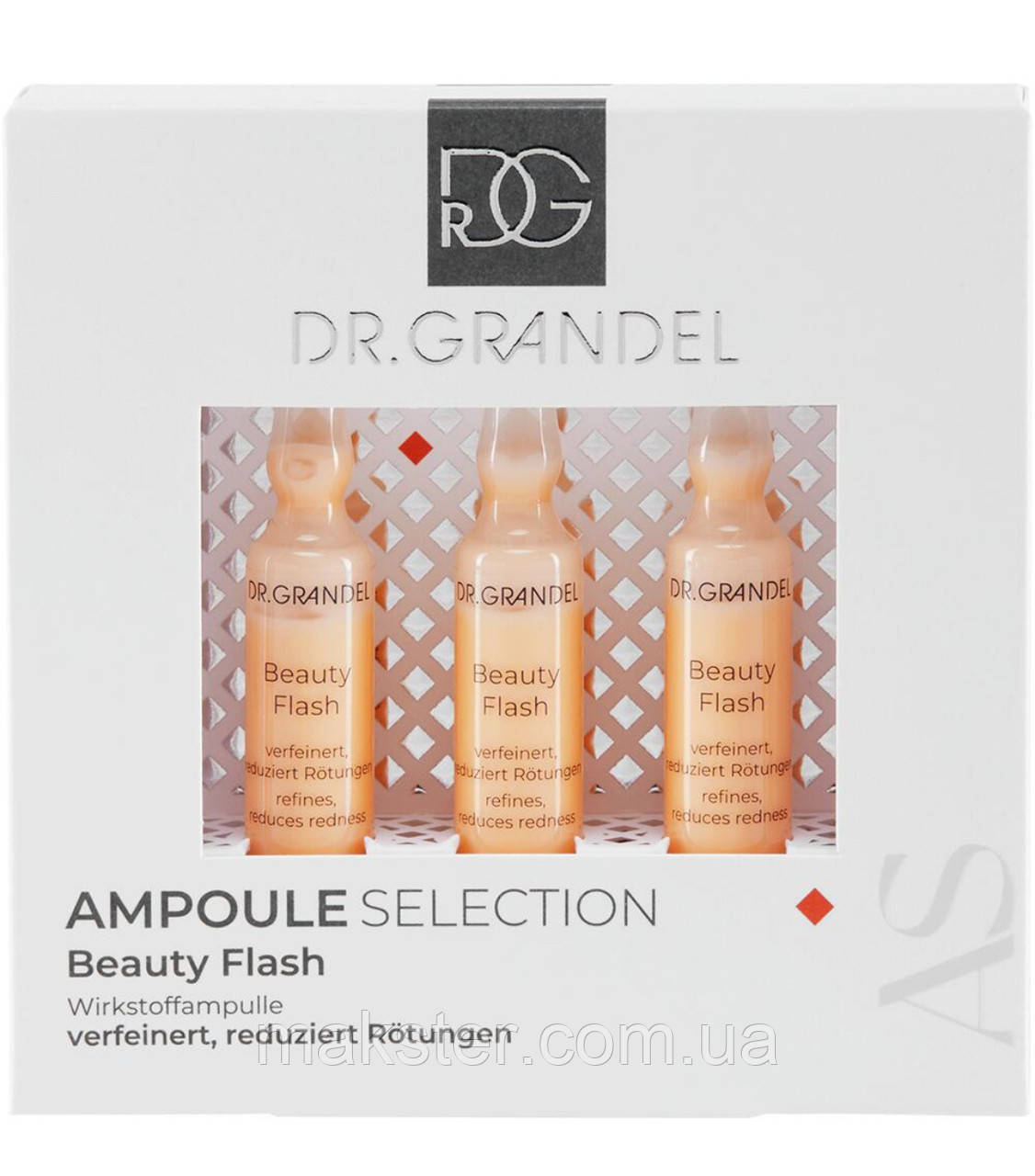 Ампули для ідеального кольору обличчя Dr. Grandel Beauty Flash, 3 х 3 мл