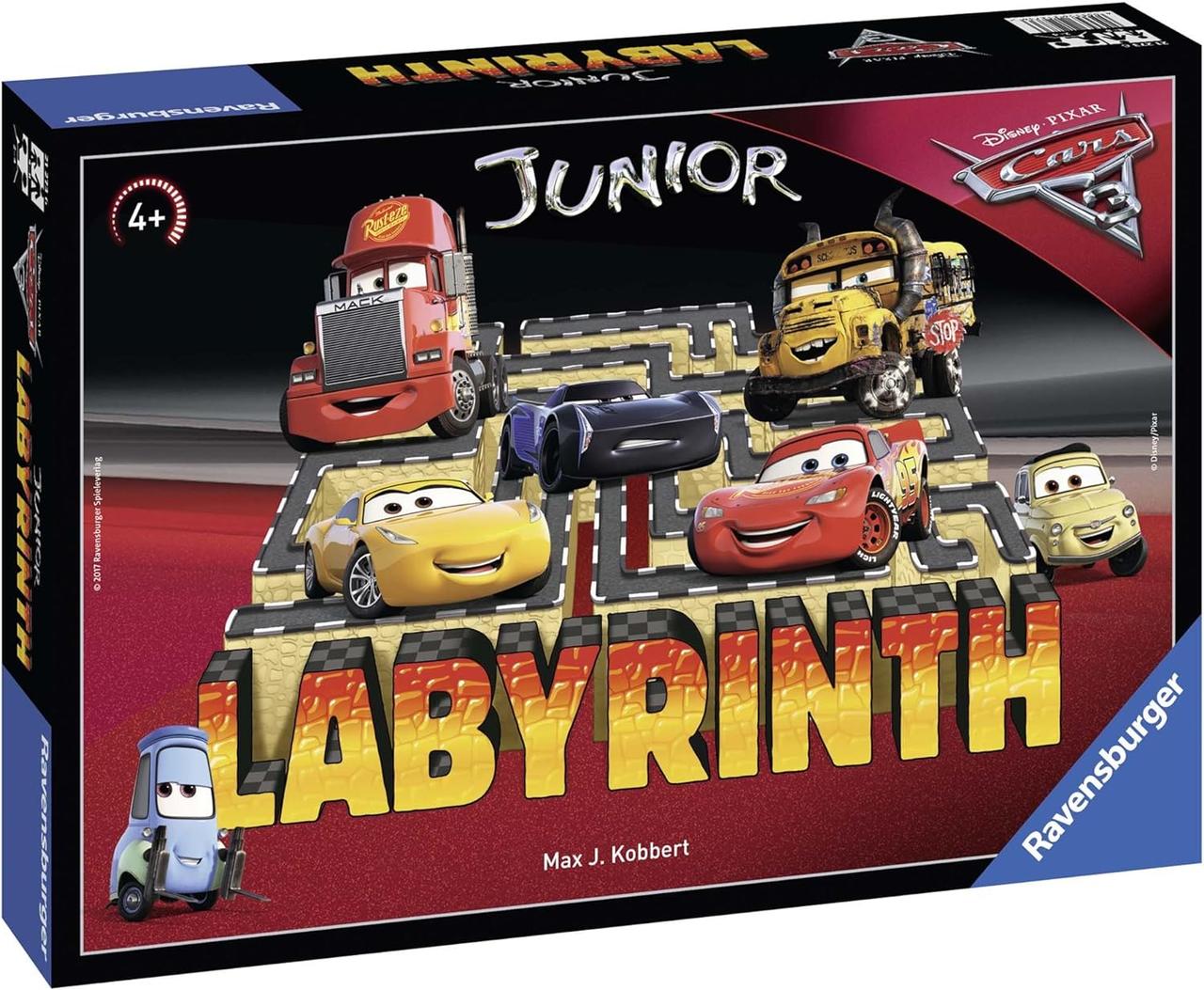 Настільна гра Лабіринт Тачки-3 (Ravensburger Labyrinth Junior Disney Cars 3, Дитячий лабіринт)