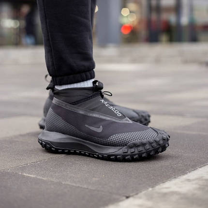 Зимові Чоловічі Кросівки Nike ACG Mountain Fly Gore-Tex Black / Найк АСГ Маунтін Флай Гор Текс Чорні, фото 1