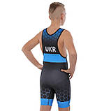 Трико для боротьби з біфлексу дитяче UKRAINE Україна JY-6605 (зріст 128-162 см), фото 2