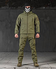 Костюм Софтшел Олива SoftShell на флісі 5XL (58-60), фото 3