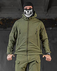 Костюм Софтшел Олива SoftShell на флісі 5XL (58-60), фото 4