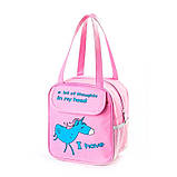 Ланчбег для їжі дитячий з термо полотном Єдиноріг 6.2 л. рожевий (LB-166490), фото 2