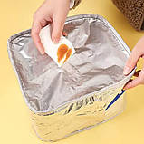 Ланчбег для їжі дитячий з термо полотном Єдиноріг 6.2 л. рожевий (LB-166490), фото 5