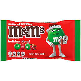 Драже M&M's Peanut Butter Holiday Blend 260g