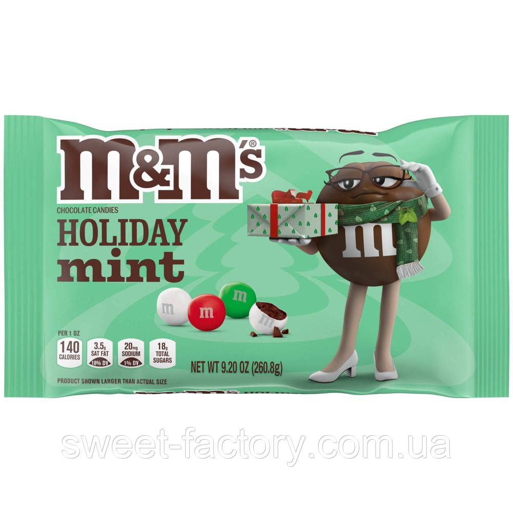 Драже M&M's Holiday Mint 260g