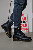 Зимові Чоловічі Черевики Dr Martens 1460 Black / Доктор Мартінс 1460 Чорні з Коричневим (Хутро), фото 6