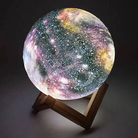 Нічний світильник RIAS 3D Moon Light Lamp "Місяць" з пультом USB (3_05817)