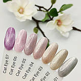 Milano Cosmetic гель-лак Котяче око Cat eyes Crystal №01 для нігтів, 8 мл, фото 2