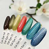 Milano Cosmetic гель-лак Котяче око Cat eyes Crystal №01 для нігтів, 8 мл, фото 5