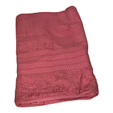 Рушник махровий лазневий  70*140 см ЗАРА 700 щільність РОЖЕВИЙ, фото 2