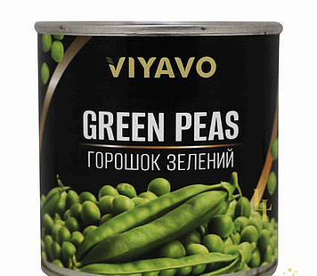 Горошок зелений Viyavo 420 г ж/б