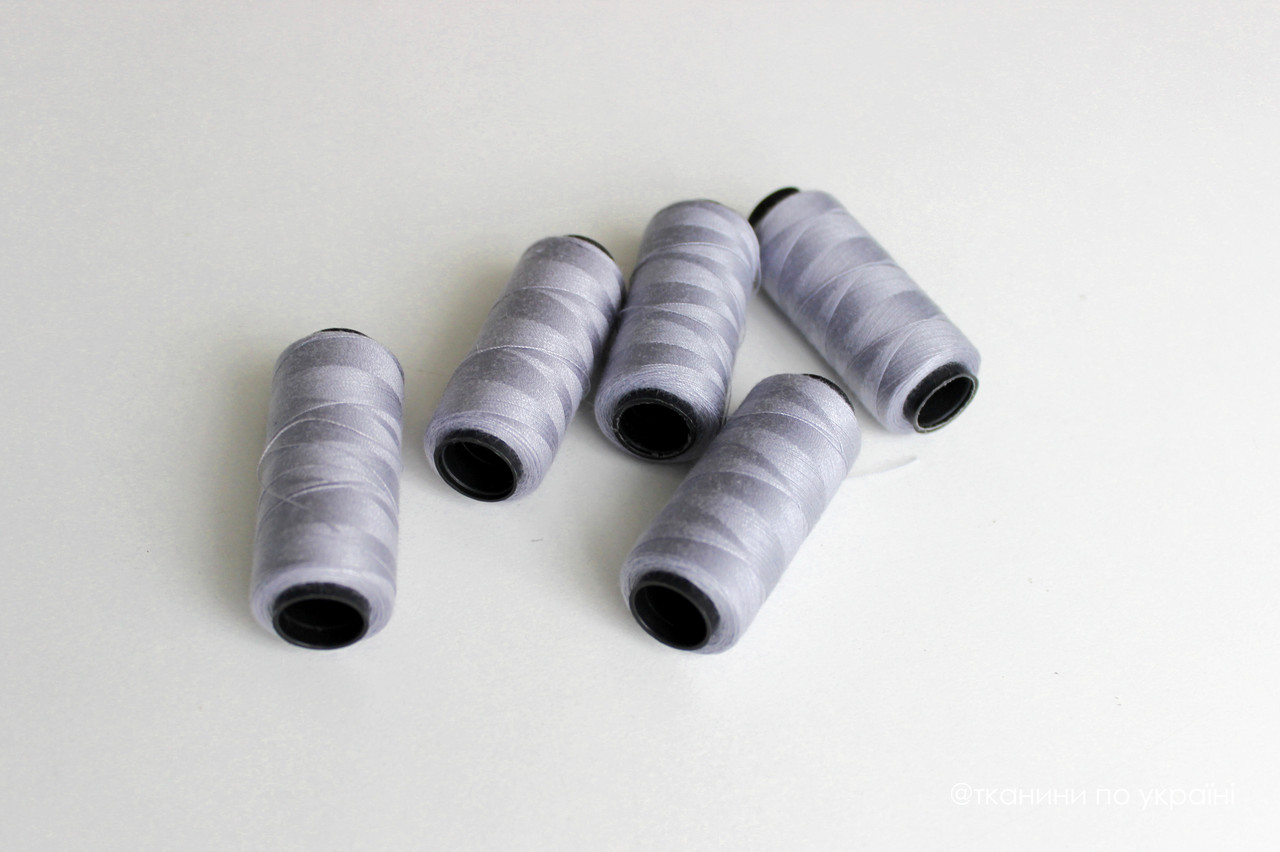 Нитки швейні 40/2, 250 м, сірий