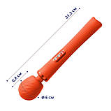 Вібромасажер Fun Factory VIM Vibrating Wand sunrise orange, суперпотужний та легкий, до 6 годин роботи - SX0919, фото 2