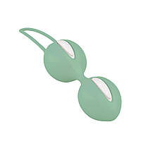 Вагінальні кульки Fun Factory SMARTBALLS DUO, фісташково-білі, 2 шт, діаметр 3,2 та 3,6 см - SX0960