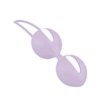 Вагінальні кульки Fun Factory SMARTBALLS DUO, бузково-білі, 2 шт, діаметр 3,2 та 3,6 см - SX0961