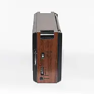 Радіоприймач на акумуляторі та батарейках з ремінцем Golon RX-9933UAR USB SD Card Коричневий, фото 7