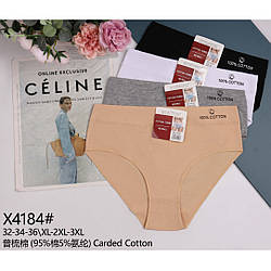 Жіночі закриті котонові труси "Полу Батал" Розміри: 48,50,52 (14253)