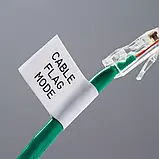 Нейлонова стрічка 12.7мм 4.87м для принтера етикеток Brady M21-500-499 чорний на білому, фото 3
