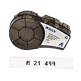 Нейлонова стрічка 12.7мм 4.87м для принтера етикеток Brady M21-500-499 чорний на білому, фото 4