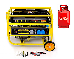 Генератор Газ/Бензиновий Kraft Dele KD125 3,0/3,8 кВт з ручним запуском