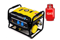 Генератор Газ/Бензиновий Kraft Dele KD149 3.0/3.5 кВт з ручним запуском
