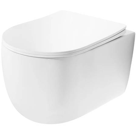 Підвісний унітаз REA EDDY N TORNADO RIMLESS WHITE білий, фото 1