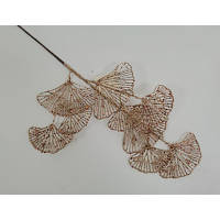 Популярний! Декоративна гілка YES! Fun Лист Гінкго 62 см, золото, гліттер (973881) - Краща якість тільки на Nukleon.com.ua