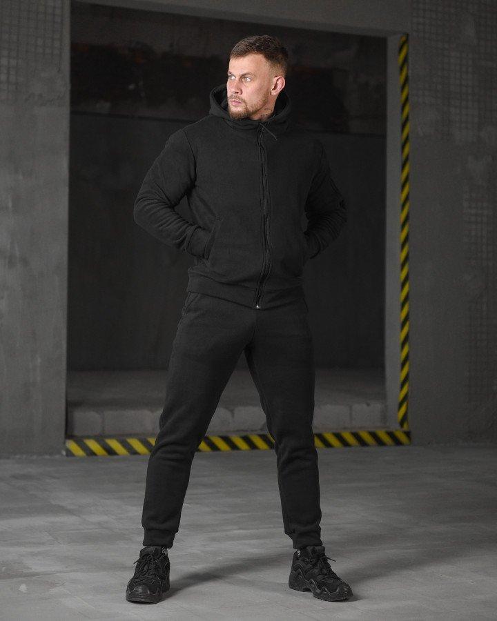 Костюм Чорний Спортивний Тактичний Флісовий ВТ4792 ТМ, фото 1