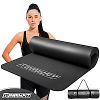 Килимок EasyFit Flex Pro для йоги та фітнесу з червоною окантовкою - для професіоналів