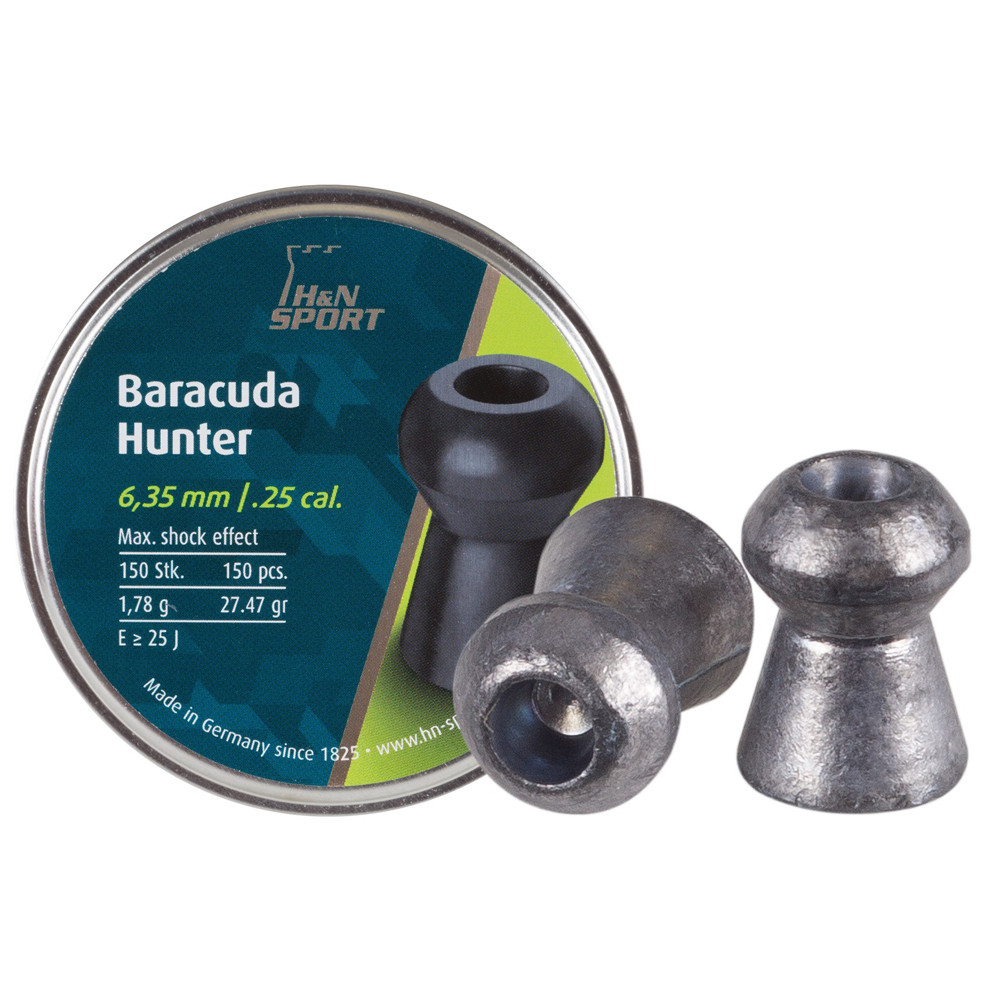 Кулі для пневматики H&N Baracuda Hunter (6.35мм, 1.78г, 150шт)