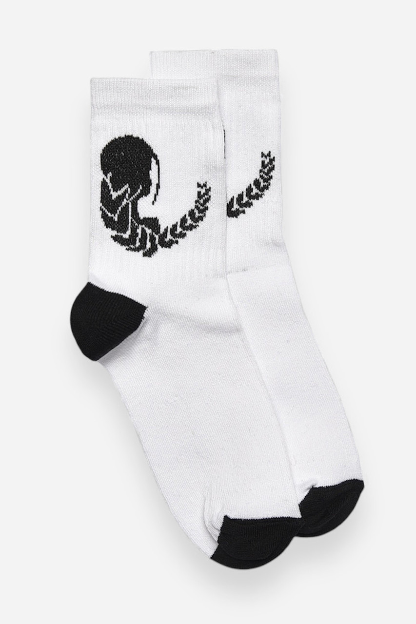 Шкарпетки жіночі демісезонні білого кольору р.36-40 192314S, фото 1