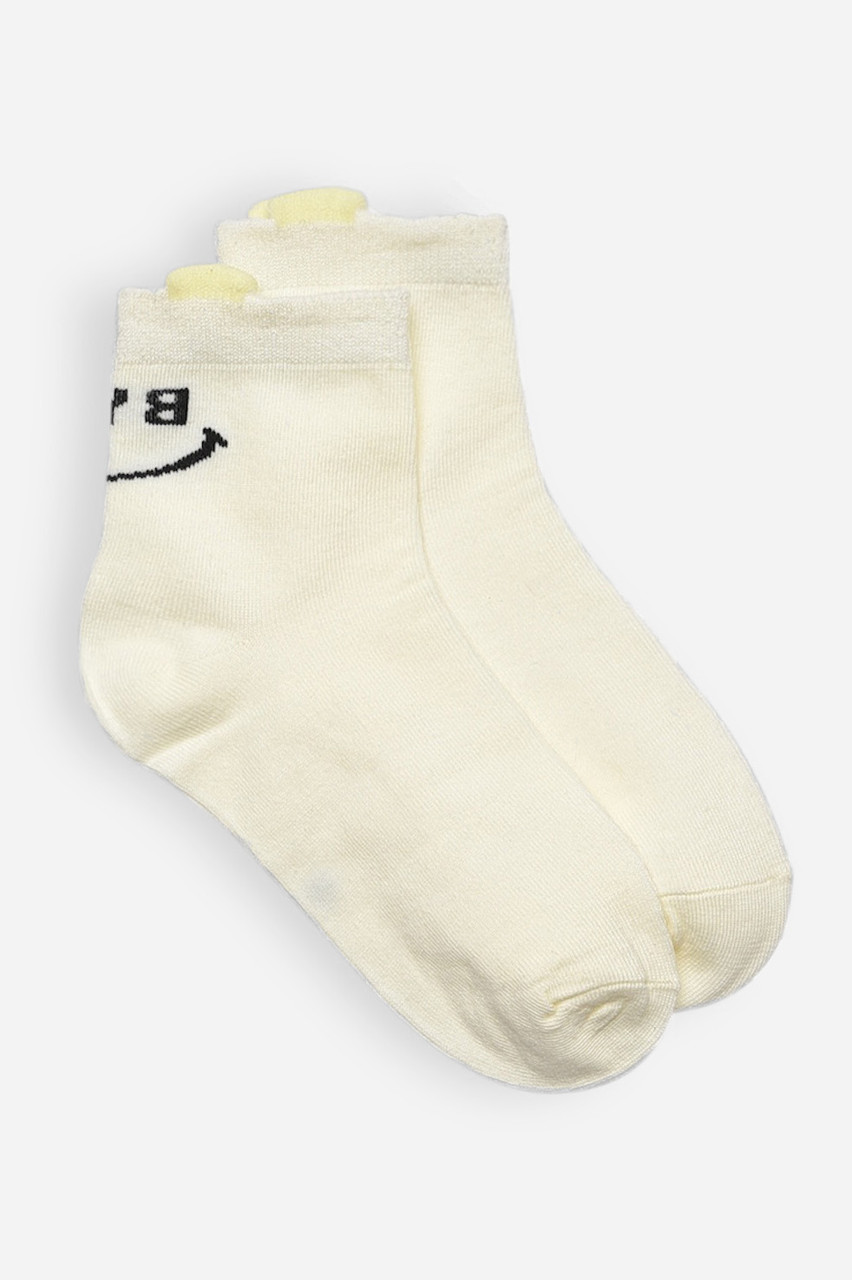 Шкарпетки дитячі демісезонні молочного кольору з малюнком 192871S, фото 1