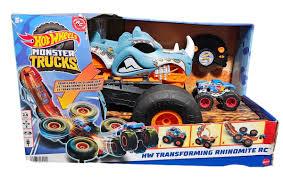 Монстр Трак трансформер Хот Вілс Hot Wheels Monster Trucks HW Transforming Rhinomite RC Mattel HPK27, фото 1