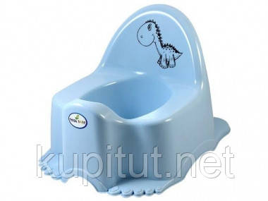 Горщик дитячий з музикою Dino light blue