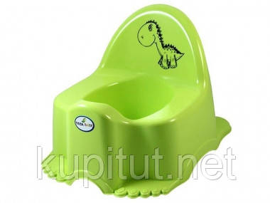 Горщик дитячий з музикою Dino lime