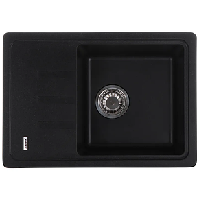 Мийка кухонна ZERIX ZS-6243S-03 чорна (ZX4572), фото 1