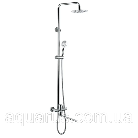 Душова колона зі змішувачем ZERIX DAX-006-J-35cm з нерж. сталі (ZX4828), фото 1
