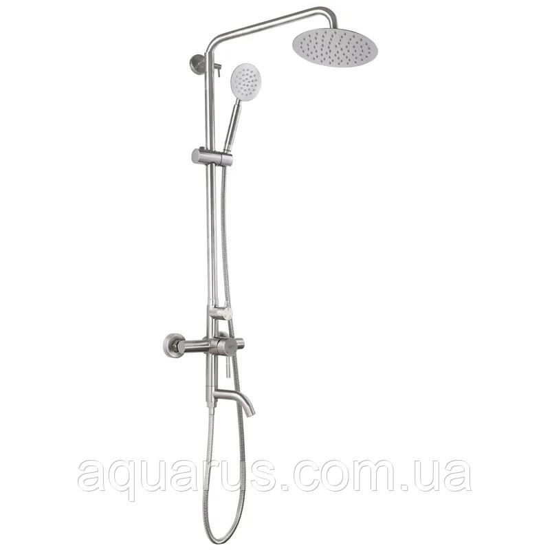 Душова колона зі змішувачем ZERIX SUS-009-J з нерж. сталі (ZX3240)