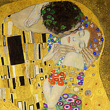 Картина на полотні "Густав Клімт, Поцілунок, Gustav Klimt, The Kiss", 60×60см, фото 3
