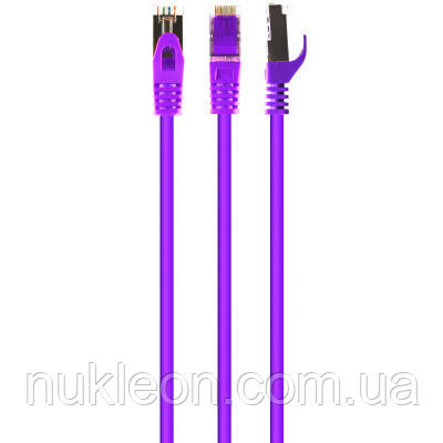 Популярний! Патч-корд 15м S/FTP Cat 6A CU LSZH violet Cablexpert (PP6A-LSZHCU-V-15M) - Краща якість тільки на Nukleon.com.ua