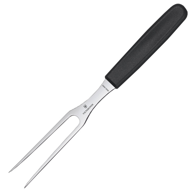 Вилка кухонна Victorinox Carving Flat (150мм), чорна 5.2103.15, фото 1