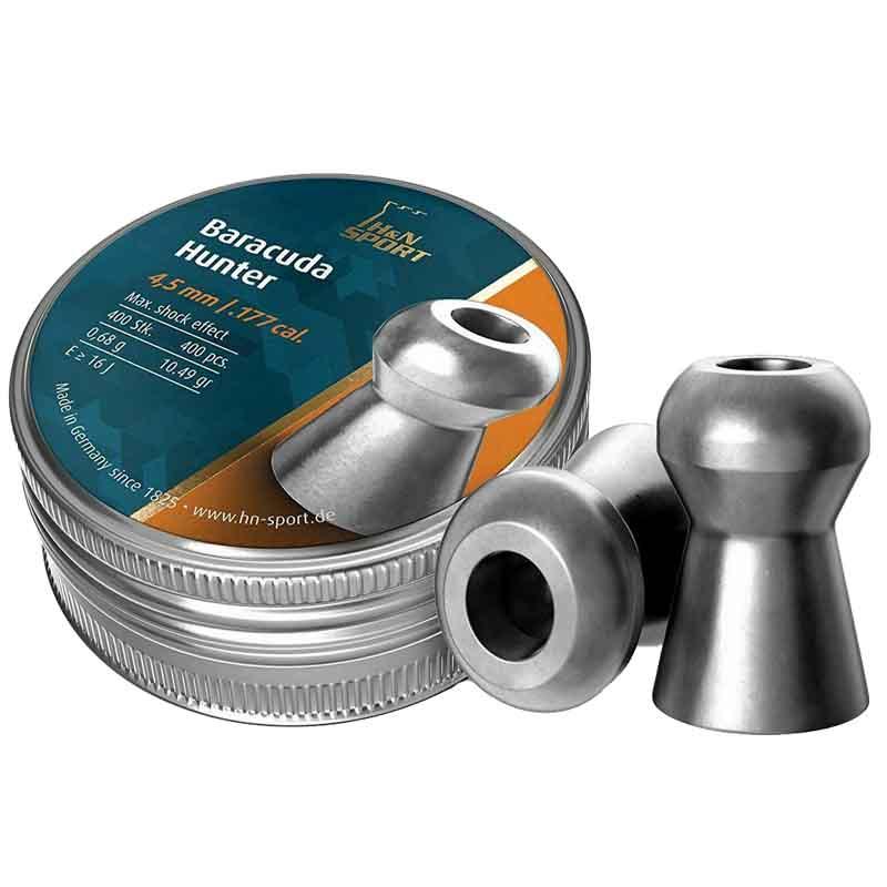 Кулі для пневматики H&N Baracuda Hunter (4.5мм, 0.68г, 400шт), фото 1