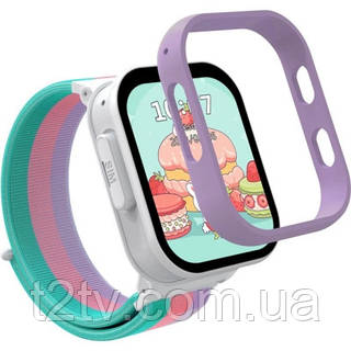 Смарт-часы Gelius Pro GP-PK008 (Rainbow) White Kids smart watch with GPS/4G (Pro GP-PK008 (Rainbow) White)