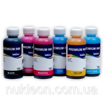 Популярний! Чорнило InkTec Epson R270/290 RX590/610/690 6*100мл, B/C/LC/M/LM/Y (E0010-6SET100) - Краща якість тільки на