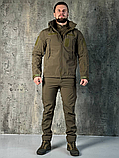 Костюм олива Energy на флісі олива софтшелл SoftShell ТМ, фото 2