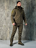 Костюм олива Energy на флісі олива софтшелл SoftShell ТМ, фото 3