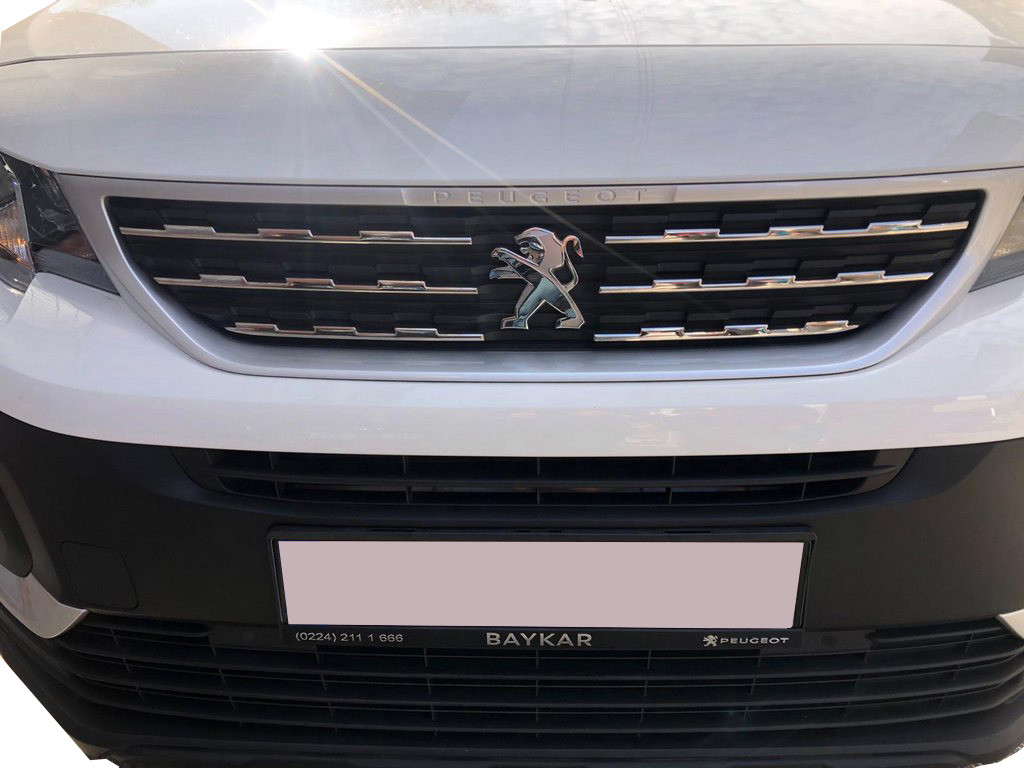 Накладки на решітку (нерж.) OmsaLine - Італійська нержавійка для Peugeot Partner/Rifter 2019↗ рр.
