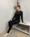 Жіноча термобілизна коламбія мікродайвінг на флісі чорна розмір м, фото 6