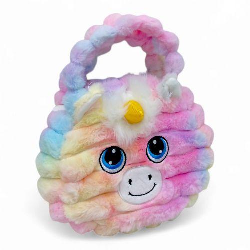 Мʼяка дитяча сумочка "Єдиноріг", 22 x 21 см, фото 1